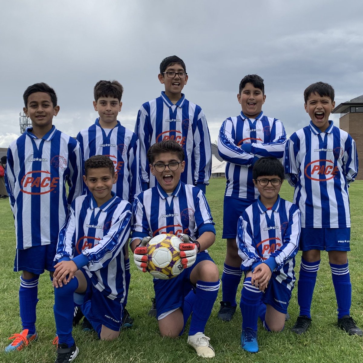 LapagePrimary's tweet photo. Mr Iqbal, Mr Akhtar and Mr Kieron would like to extend a MASSIVE congratulations to our year 5 &amp; 6 football teams, who performed amazingly at their Laisterdyke Partnership Tournament. Year 6 finished in second place in the tournament, while Year 5 went on to win it all! 🏅 🏆 https://t.co/TjyBDv3i55