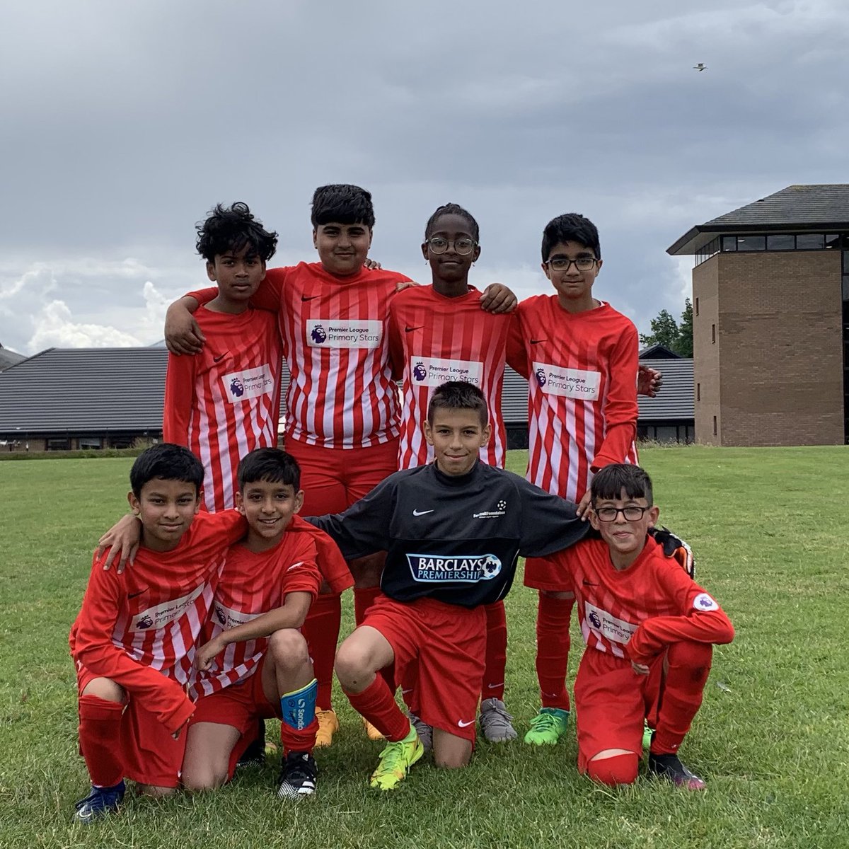 LapagePrimary's tweet photo. Mr Iqbal, Mr Akhtar and Mr Kieron would like to extend a MASSIVE congratulations to our year 5 &amp; 6 football teams, who performed amazingly at their Laisterdyke Partnership Tournament. Year 6 finished in second place in the tournament, while Year 5 went on to win it all! 🏅 🏆 https://t.co/TjyBDv3i55