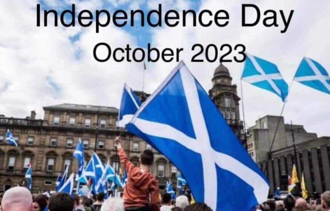 Will ye be ready to put yer mark on the most important day, the 19th of October 2023 will be the day every Scot, if their right mind set, puts one X in a box to declare, we sovereign Scots desire the right to our own destiny.