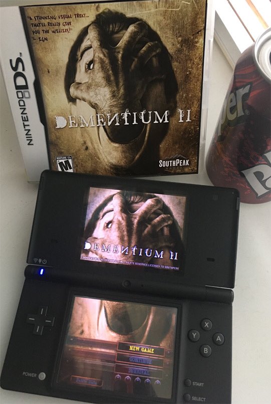 Freduuuuuuuu's tweet photo. My friday’relax game - Dementium II - have a great weekend everyone ☀️ #Nintendo #NintendoDS #Dementium2 #Retrogaming #ShareYourGames #Fridaymood #Relaxtime https://t.co/Y91k4JF57N