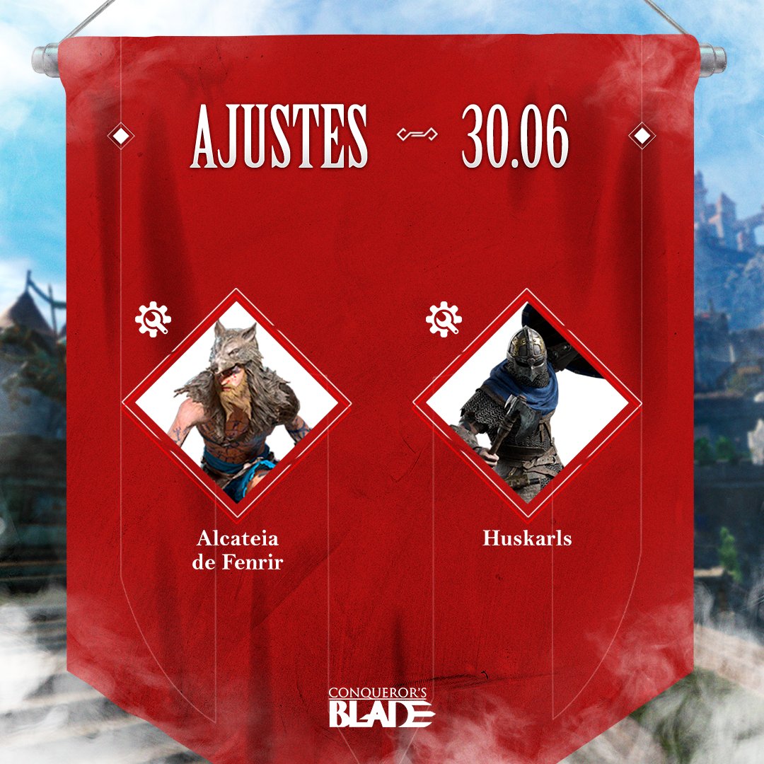ConqBlade_BR's tweet photo. Olá, Senhores da Guerra! ⚔
⬇ Debuff na Alcateia de Fenrir, estava com um desempenho muito bom contra heróis.
🔄Alteramos a unidade de Huskarls.
👉 Confira todas as mudanças aqui:
https://t.co/GANNIfnWuB
#ConquerorsBlade #Helheim #Steam #BoomingTech https://t.co/P2a7ixQKWB