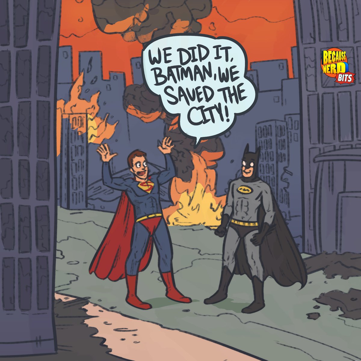 BecauseNerd's tweet photo. Are Superheroes more trouble than they are worth?! Let's discuss!! 🔊 #becausenerdbits #comics
https://t.co/u7PE2lKV4w https://t.co/KwiCJ5fthw