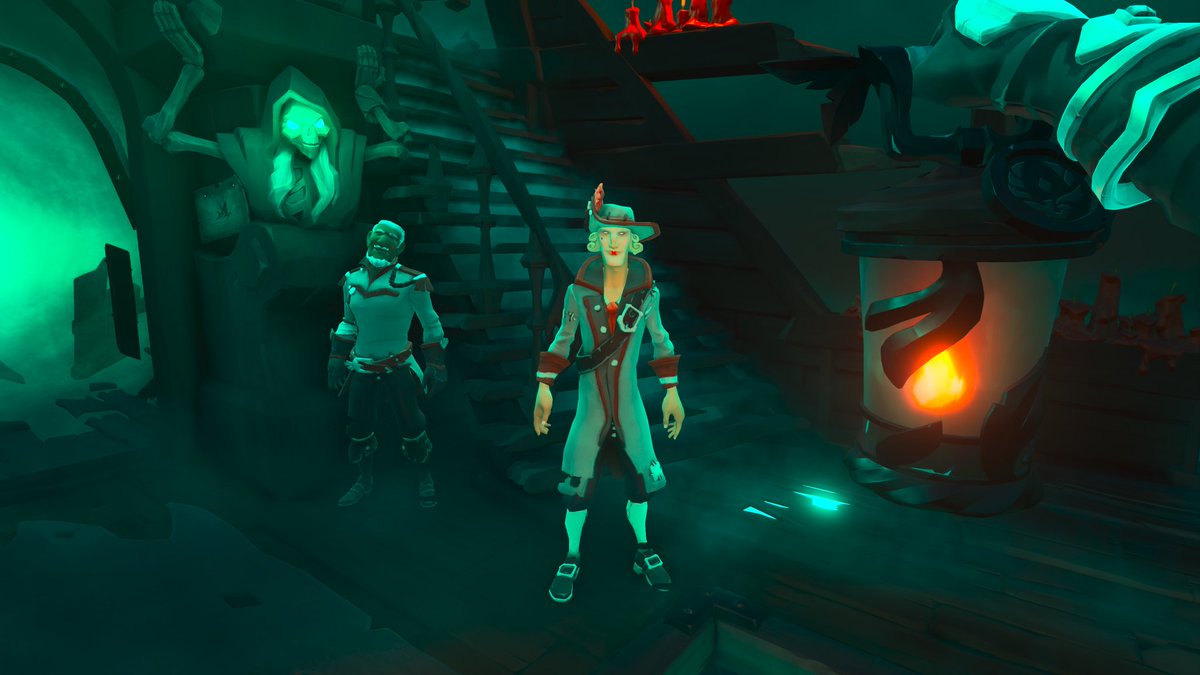 M3meSaurusRex's tweet photo. So the Fallen Sea Dog lantern shows ghost in full colour just like red tinted spyglass do too 👀

Thought this was pretty interesting 🤔
#SeaOfThieves https://t.co/9RLrmxvvu6