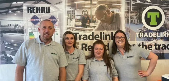 Introducing the lovely faces of our customer care team! If you are a customer of Tradelink, you may recognise the names of the team!

From the left, we have Kevin, Kayleigh, Kirsty and Naomi!  All customers are very well looked after with the fantastic support of our team.