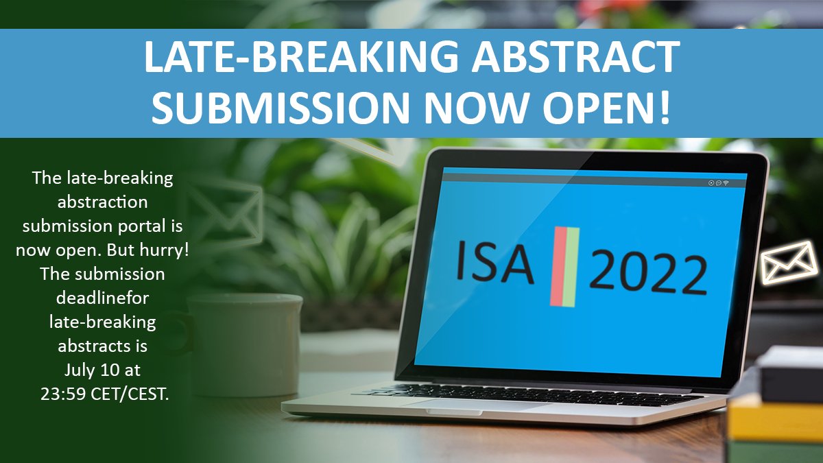 ISA_Amyloidosis's tweet photo. Late-breaking abstract submission for #ISA_2022 is NOW OPEN! If you have research ready, now is the time. You have until July 10 to submit it to https://t.co/bjVLuYvGUV. Don't forget to register for the Symposium on Sept 4-8 at https://t.co/GT0FPDlYk0 #amyloidosis https://t.co/jGxIJoLHUF