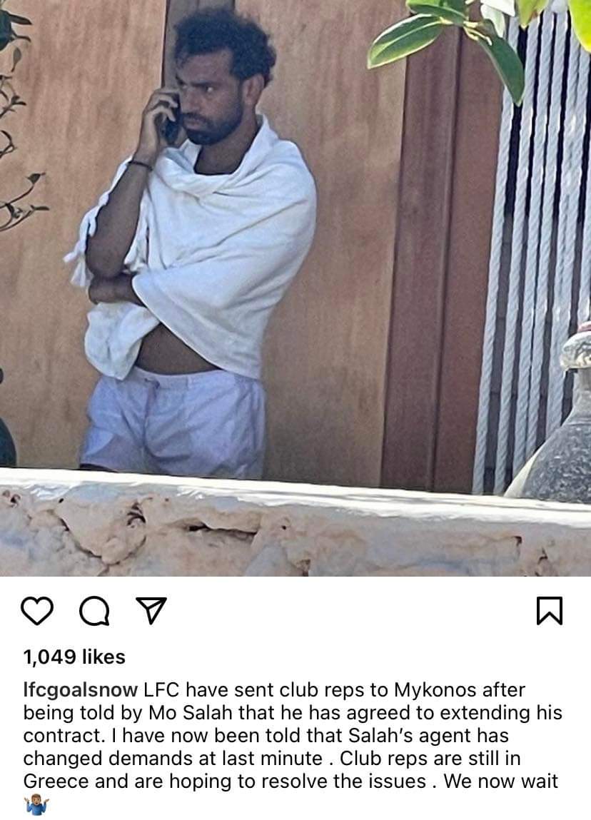 KurtUKz's tweet photo. @al51936180 @DavidBramwell2 @Carra23 @MoSalah Apparently this happened and then soon after he tweeted the emoji.. So I think everybody is linking them both together and obviously getting pissed off with his agent. https://t.co/XnLvPVZPGI