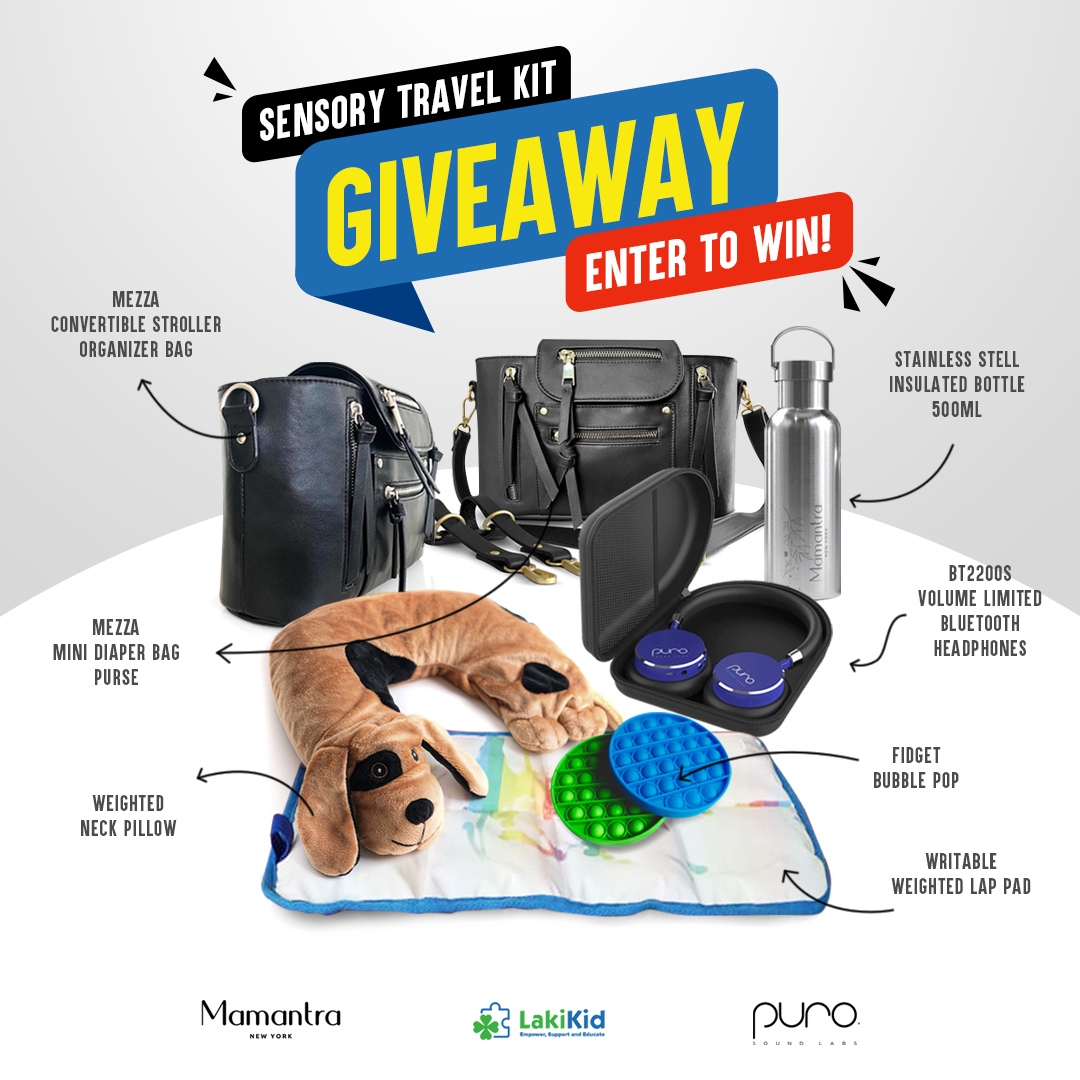 Summer is finally here and to kick off the fun, we partnered with Mamantra New York &amp; LakiKid. We are giving away 1 Sensory Travel Kit every week – for the month of JULY!

☀️⛱It's our Sensory Travel Kit Giveaway!☀️⛱

Come over to our Instagram to enter!

l8r.it/uITd