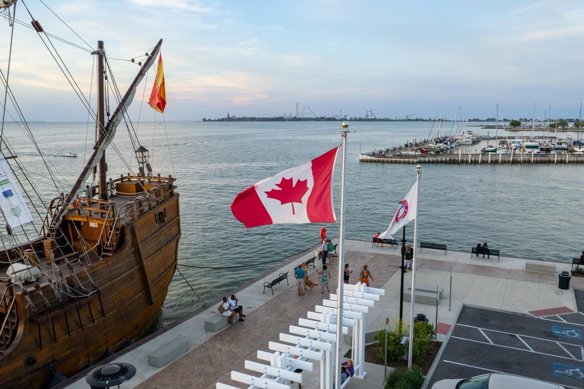 cityofsandusky's tweet photo. Did you know Sandusky has a sister city in Canada? On July 1, 1993, the mayor of Leamington, Ontario &amp; Commission President Leroy Sizemore signed an official proclamation naming Sandusky &amp; Leamington sister cities.

We wish our sister city @TweetLeamington a happy #CanadaDay! 🇨🇦 https://t.co/TI2IYUqJHc