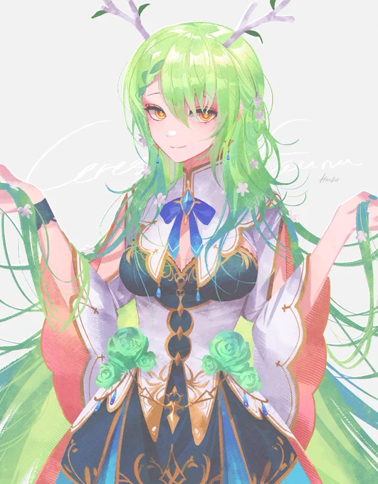 69日目 🌿Long Hair FauFau🌿
#FineFaunart #100日チャレンジ 