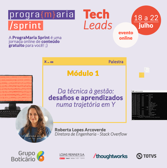 programaria's tweet photo. Já se inscreveu no #PrograMariaSprint? Para colocar todo mundo na mesma página, o primeiro módulo explora como o mercado utiliza a função de liderança técnica, quais são os nomes e possíveis caminhos. Inscreva-se agora:
https://t.co/YQULff91gy https://t.co/zIADj9NKMX