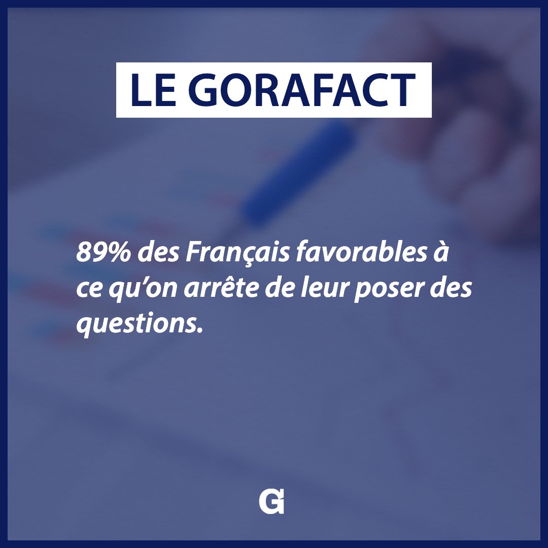 le_gorafi's tweet image. Le fait du jour.