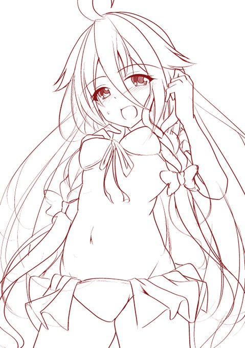 昨日のラフをIAちゃんになってもらいました(*'▽') 