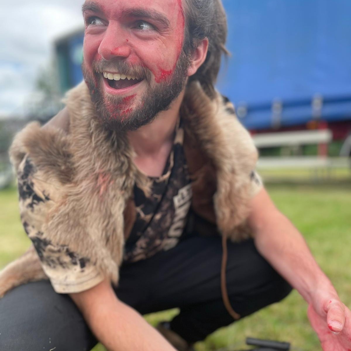 FourthMonkeyTC's tweet photo. #OnceAMonkey “What bloody man is that?”🩸 2020 alumni Alex Bloor is getting his hands dirty as the titular role in MACBETH, opening tonight 01/07/22 - 03/07/22. Break a leg, Alex! 👏 https://t.co/LMAOAlRa1U