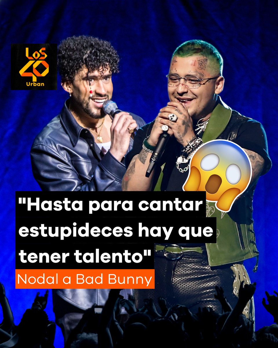Los40Med's tweet photo. El cantante @elnodal desató polémica en redes sociales al decir sobre @sanbenito: “Hasta para cantar estup... hay que tener talento”

Todos los detalles en https://t.co/5zZSI4zTFt https://t.co/V5x8llIZqq