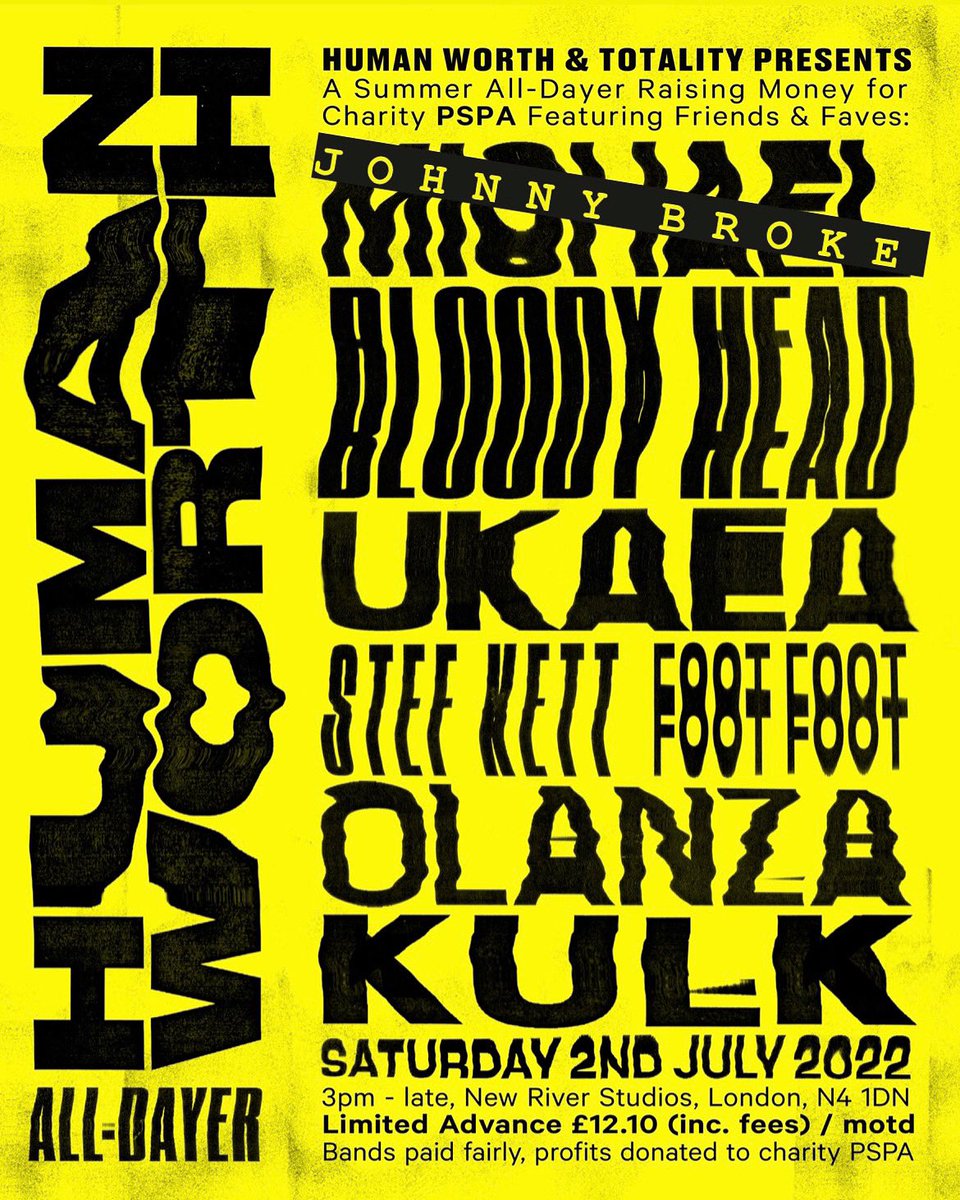 humanworthmusic's tweet image. Sadly we’ve heard @MichaelWebsite has Covid! Sending all our best 🖤 In their place we’re delighted to have #WayneAdams (@Bigladband / @petbrick1) doing a #JohnnyBroke set after his new album on #WrongSpeedRecords sold out in record time yesterday! 🙌🕺💥 link.dice.fm/vqajSRlcerb