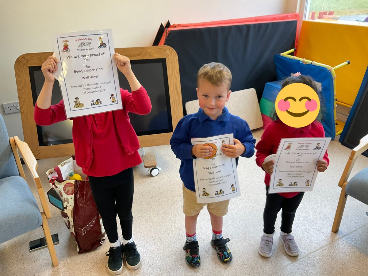 We are very proud of our friends who had certificates today. Da iawn 🏆😃👍