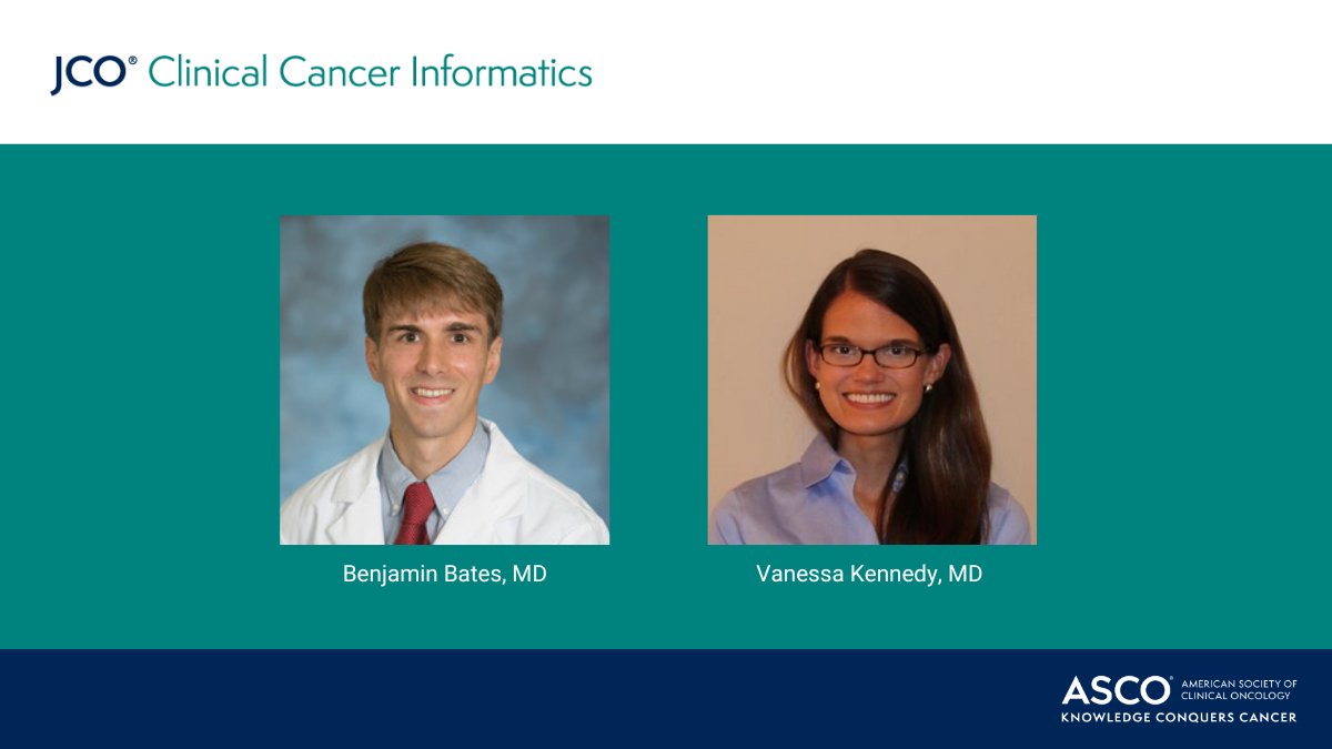🎉👋 Welcome to our new #JCOCCI Editorial Fellows! <a href="/Ben_A_Bates/">Benjamin Bates</a> &amp; <a href="/vekennedy/">Vanessa Kennedy</a> will spend the next year getting a peek behind the curtain of JCO CCI, and learning from <a href="/SanjayAnejaMD/">SanjayAnejaMD</a> and others what it's like to be a journal editor.