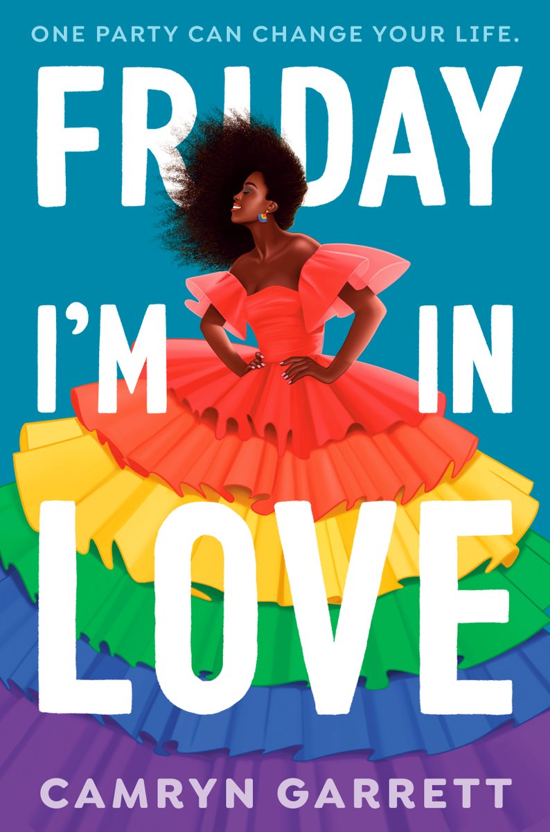 Cover reveal! FRIDAY I'M IN LOVE is about a queer coming out party and falling in love and my obsession with rom-coms. I hope you love it! On sale: Jan 10, 2023 💝 Preorder: getunderlined.com/books/690301/f… Illustrated by @mrdavila_paints & designed by @_caseymoses!