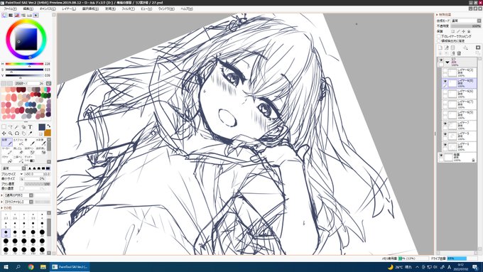 いいラフが描けたからぐっすり寝れそう!! 