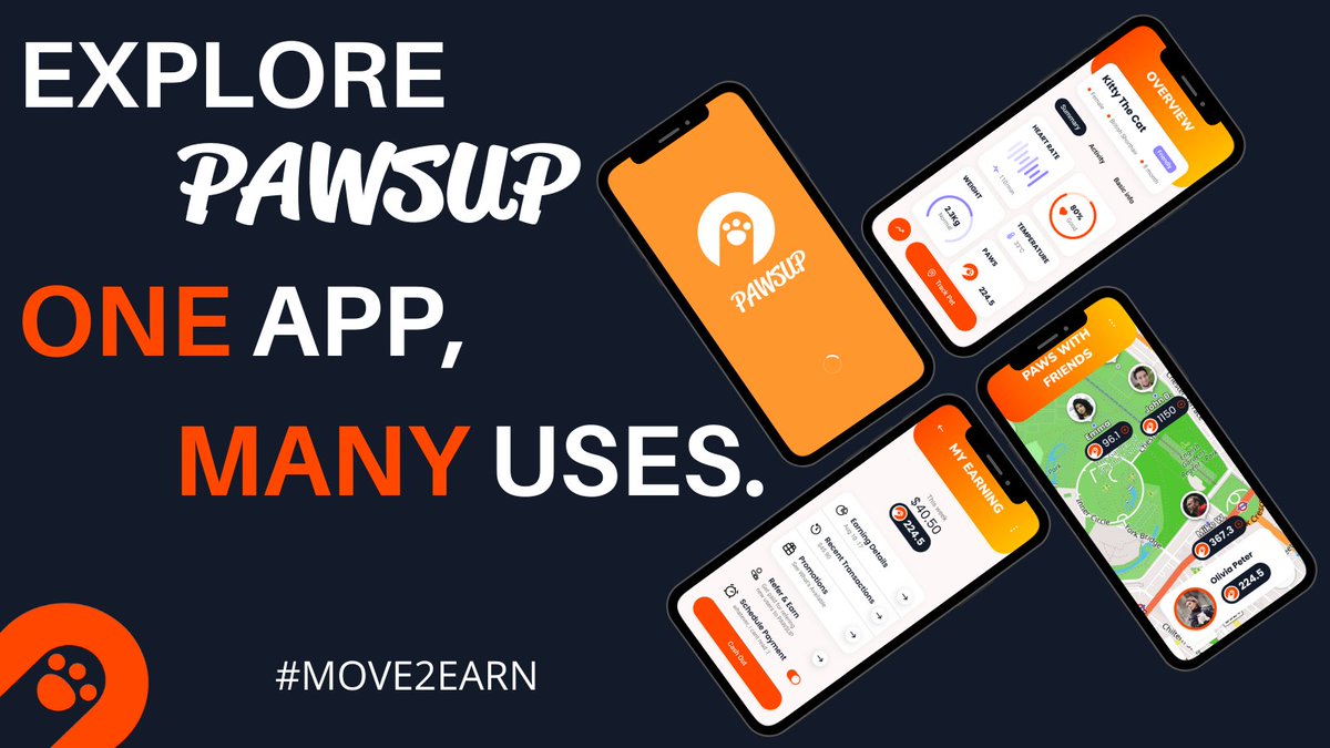 PawsupIO's tweet image. #PAWSUP ONE APP, MANY USES.
TO LAUNCH SOON.

#MOVE2EARN #NFT #PLAY2EARN #GAMES  #STATISTICS #COMMUNITY #REWARDS #TRADE 

THE APP LOVE PETS &amp;amp; CARE.