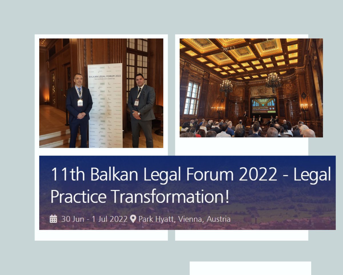 An excellent combination - insightful, entertaining discussions and great gathering Velibor Repaja and <a href="/strbac_ivan/">Ivan Štrbac</a>  before ŠunjkaLaw on the <a href="/IBAevents/">IBA Events</a>  Balkan Legal Forum in Vienna this week.
#InternationalBarAssociation #IBA# #vienna #transformation