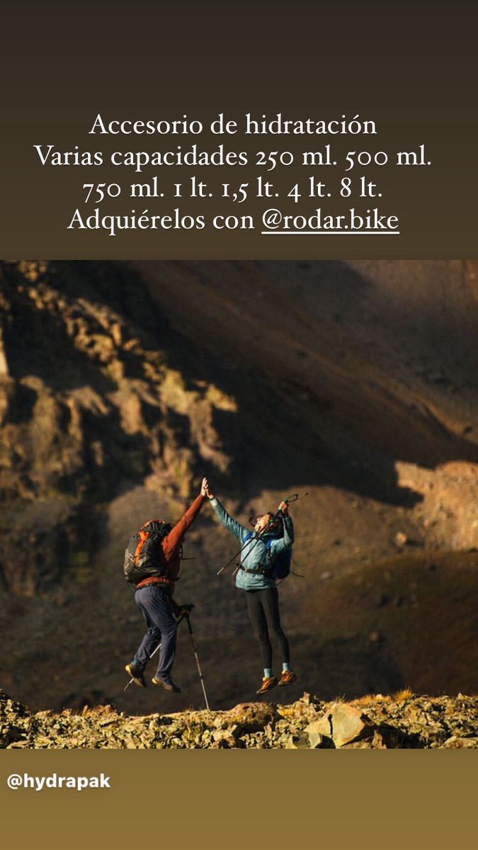 rodarbike's tweet image. @rodarbike distribuye accesorios #hydrapak de #hidratación 
Con garantía de por vida
Libres de PVC y BPA #freepvc #freebpa
Envíos a todo el país #ecuador
