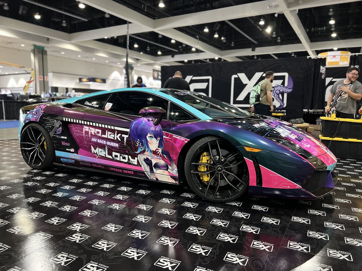 The Projekt Melody Lamborghini is here at Anime Expo