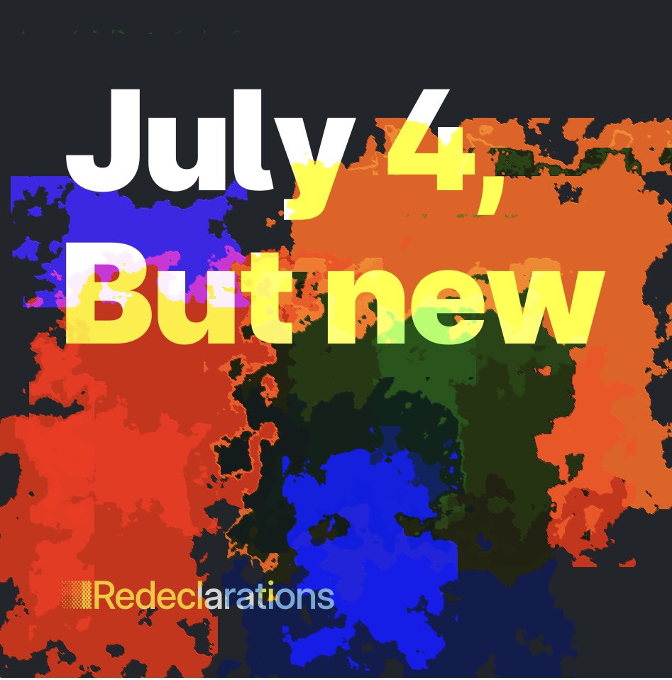 RdclrtnsNFT's tweet image. IT’S TIME 🔥 to reimagine what Independence and July 4th stand for. Minting window opens at 11am today Friday 1st of July! FAQs in the thread below 👇🏼