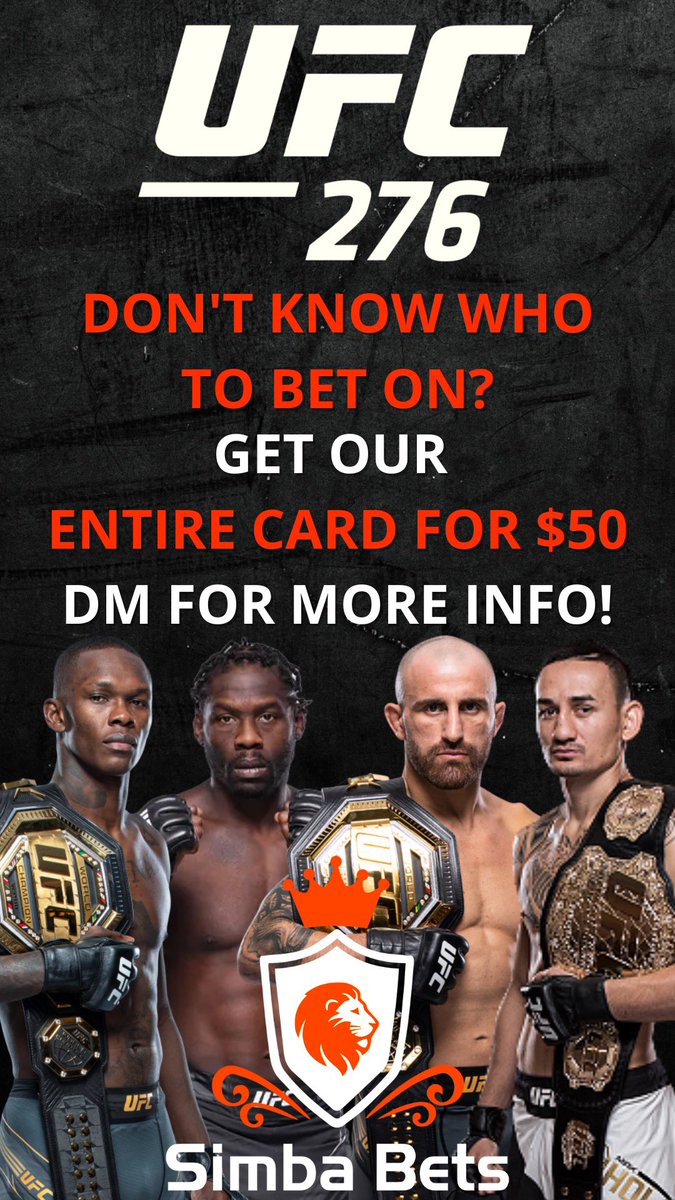 Who’s excited for #UFC276