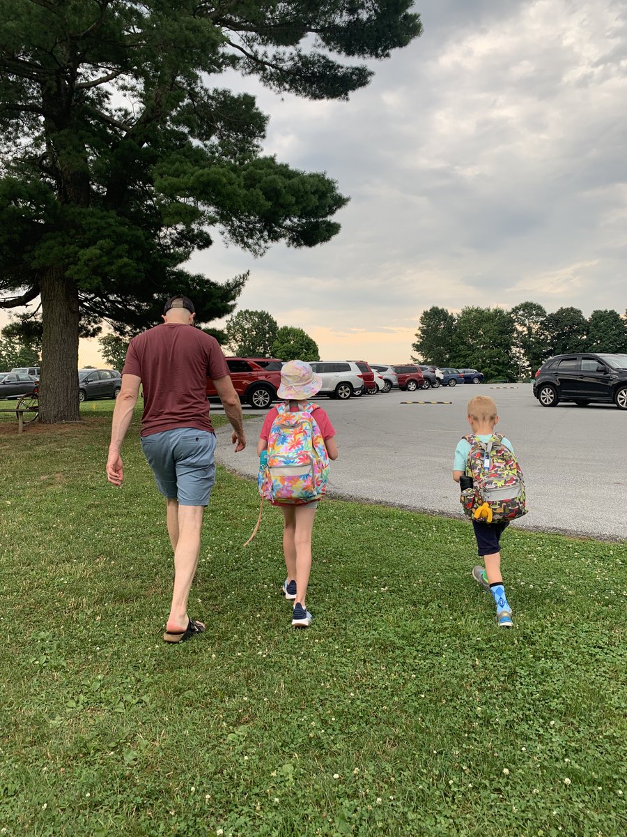 Last day of farm camp, until August. The thunderstorms held out for them to have fun in the pool & garden. They loved it! 

9yo: mom, dad, did you drink enough water? 6yo, how many bottles of water did you drink today?

#HeatStrokePrevention