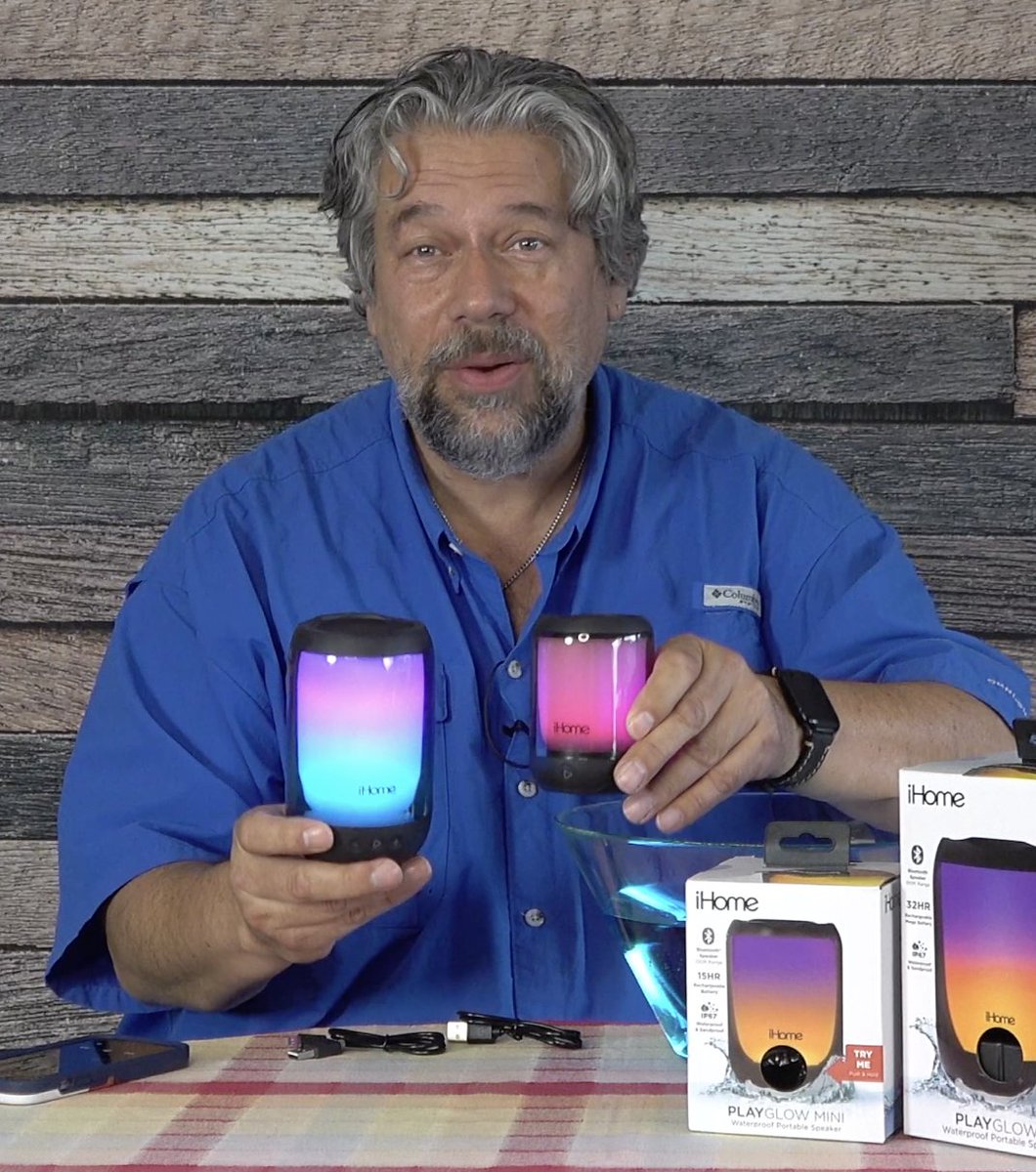 Portable light-up bluetooth speakers that float? I bet you want to know more, don't you? Here's the full scoop on the newest from <a href="/iHome/">iHome</a>, the Playglow Plus portable speaker series: youtube.com/watch?v=vvu45Y… #ihome #audio #bluetooth #speakers
