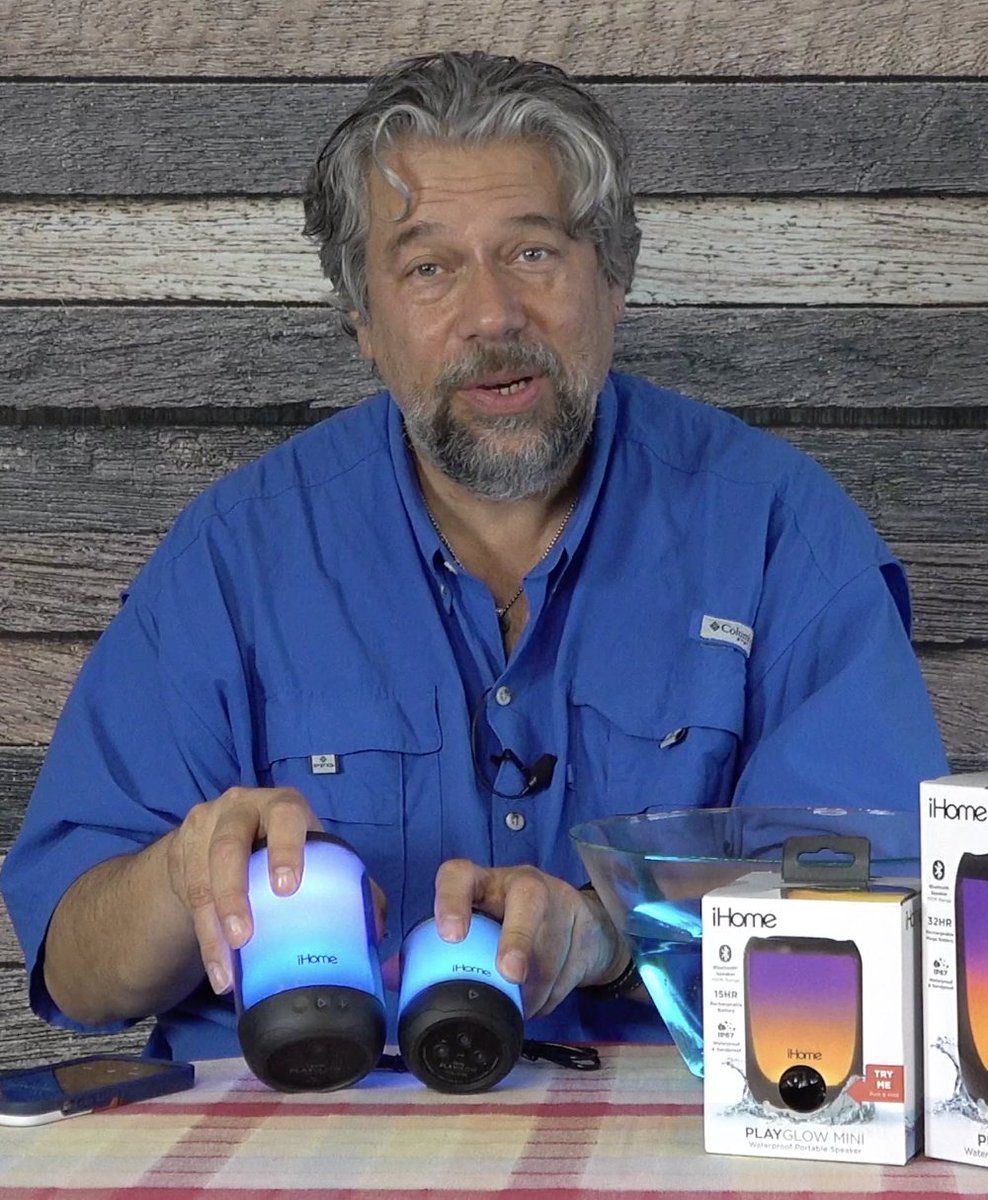 Portable light-up bluetooth speakers that float? I bet you want to know more, don't you? Here's the full scoop on the newest from <a href="/iHome/">iHome</a>, the Playglow Plus portable speaker series: youtube.com/watch?v=vvu45Y… #ihome #audio #bluetooth #speakers