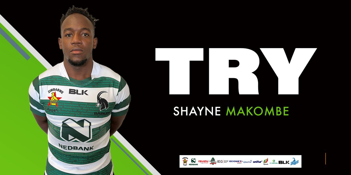 Try Time!!! Score Update Zimbabwe 24- 6 Ivory Coast Shayne Makombe scores again for his second try of the game. On the search for a hat-trick , will he get it ? #ZimRugby #RWCQualifiers #BackASable