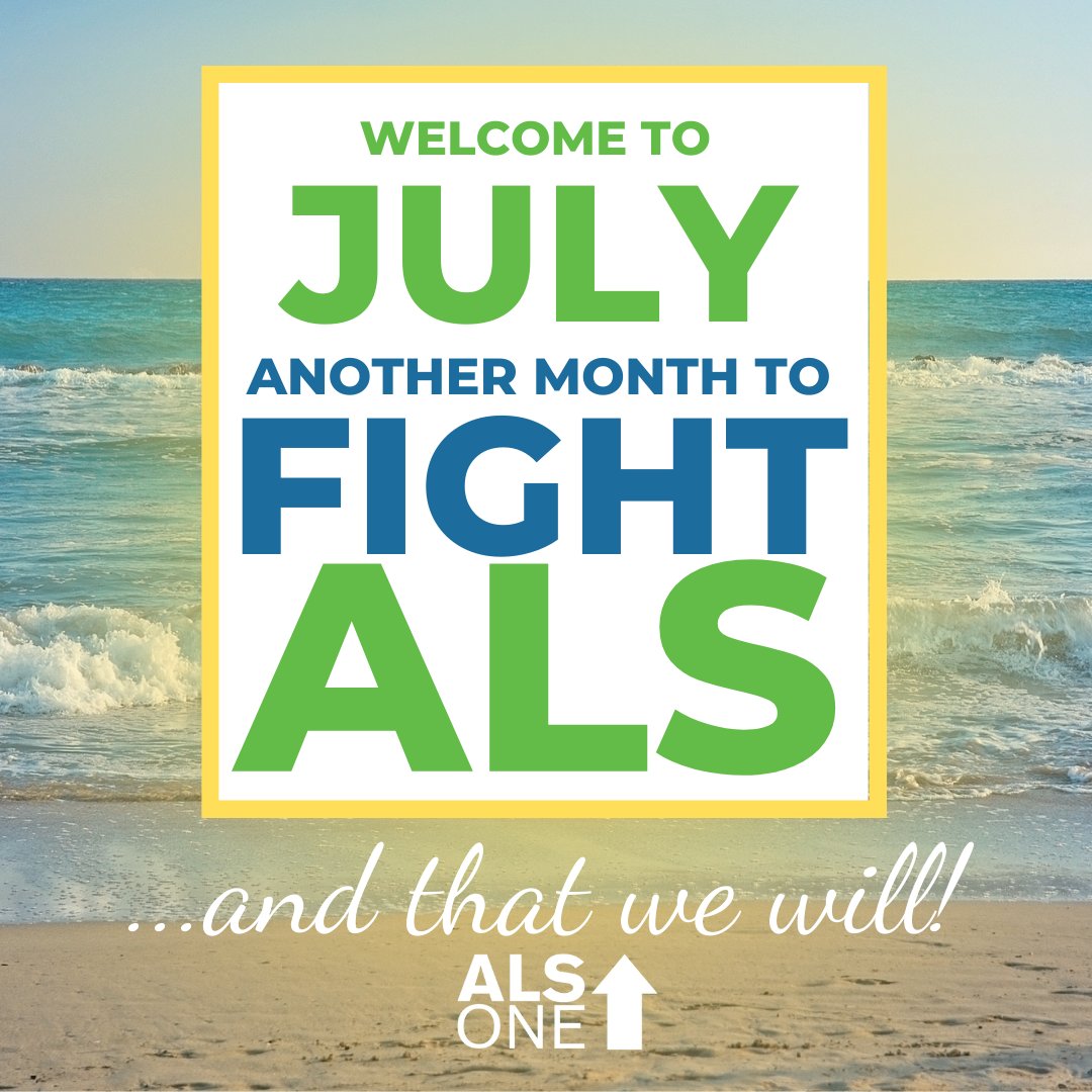 alsone_official's tweet photo. July!Another month to #FightALS & that we with all our strength! Our strength comes from YOU, & for that we're overwhelmingly grateful. It may be hotter, the 🏖may b 📞 - the sand, the 🏄, the ☀️. Yes, it's July, but #WereNotDONE until we're #ALSDONE.
https://t.co/JwS1uh8OqV https://t.co/IuizvcKemM