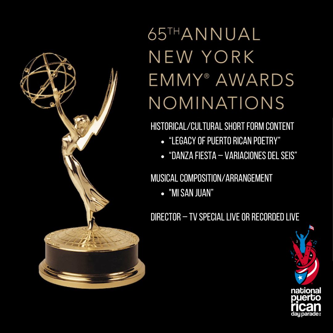 We’re excited to share that our 2021 TV Special on @ABC7NY received 4 NY Emmy Award nominations across 3 categories! We do what we do out of love for our community, but it’s rewarding when our content is recognized as best-in-class. #PRParade #wepa #OrgulloBoricua #NYEmmyAwards