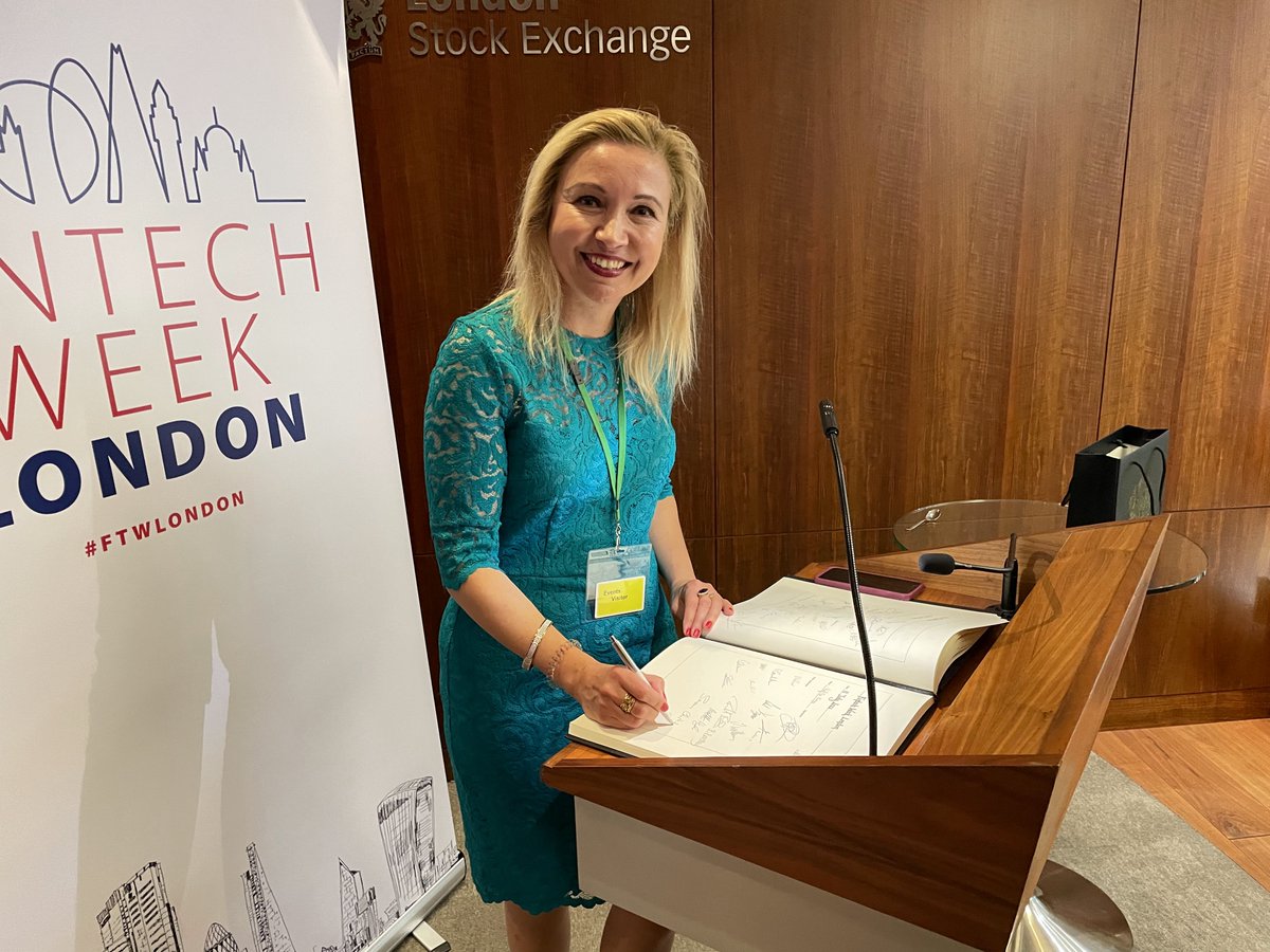 FINTECHCircle's tweet photo. 🥂🥂We attended a wonderful VIP event today, the London Stock Exchange Opening Ceremony! A real honour! Very impressive! Great to see so many familiar faces...@GPS + @LenderWizeHQ . Many thanks to @FintechWeekLDN for the VIP invite!
#fintech #fintechtour #Londonstockexchange https://t.co/33dznx13EQ