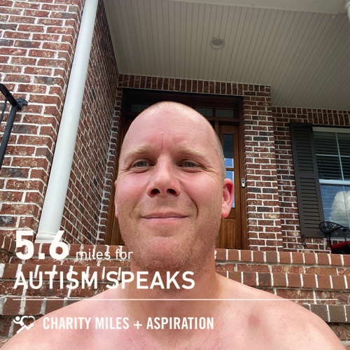 mattyo_82's tweet photo. 5.6 @CharityMiles for @autismspeaks. #615Challenge #NSC #DayOne #WorstPaceScenario https://t.co/SJELg7zZf7