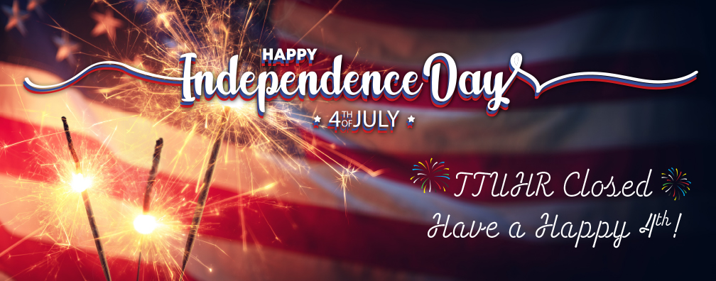 We will be closed, Monday July 4th. Have a Happy and safe Independence Day Holiday! #ttuhr #ttu #texastech #texastechuniversity
