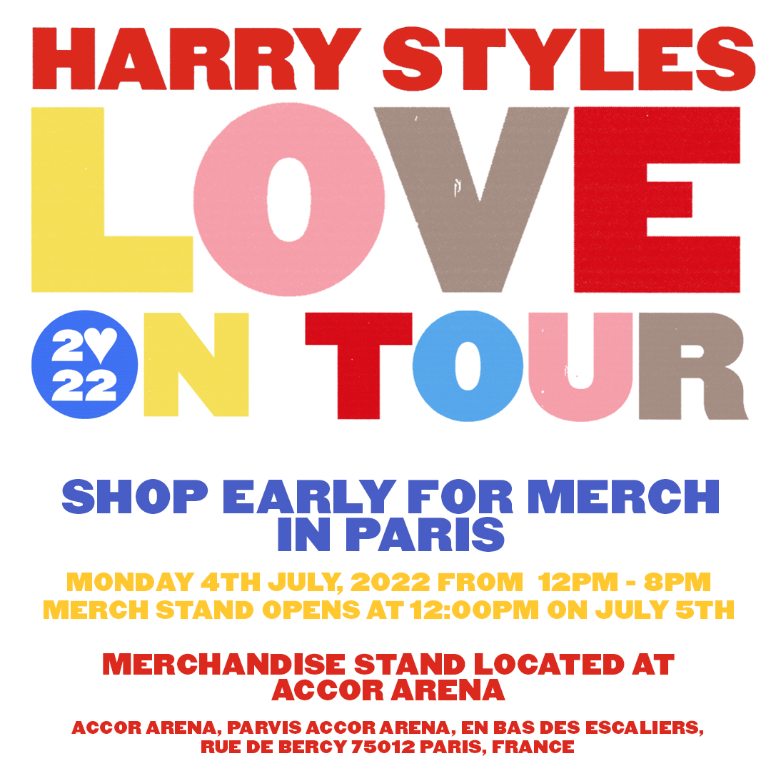 HSHQ's tweet photo. Love On Tour. Shop Merch Early.
Monday, 4th July and Tuesday, 5th July at Accor Arena. https://t.co/u9P1EbwPTa