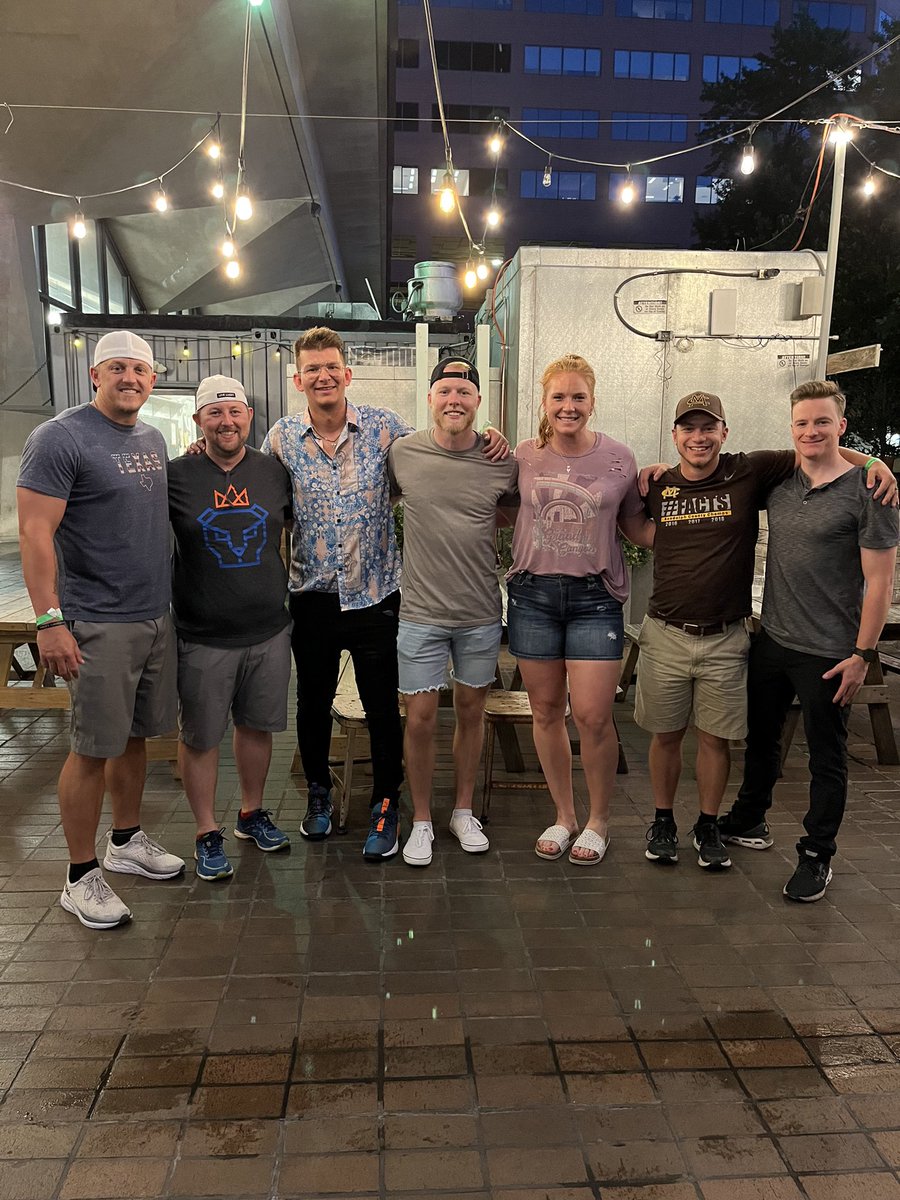 TurnBomb15's tweet photo. We get upset at the financial cost to get better at #NATA2022, but I have found the friendships I’ve cultivated this week to be priceless and infinite. I can’t wait for next year! I won’t tag everyone because I wanna keep these friends 😅 #ShowerKhakis #ATwolfpack #jerseyswap https://t.co/N11FpFLnSK