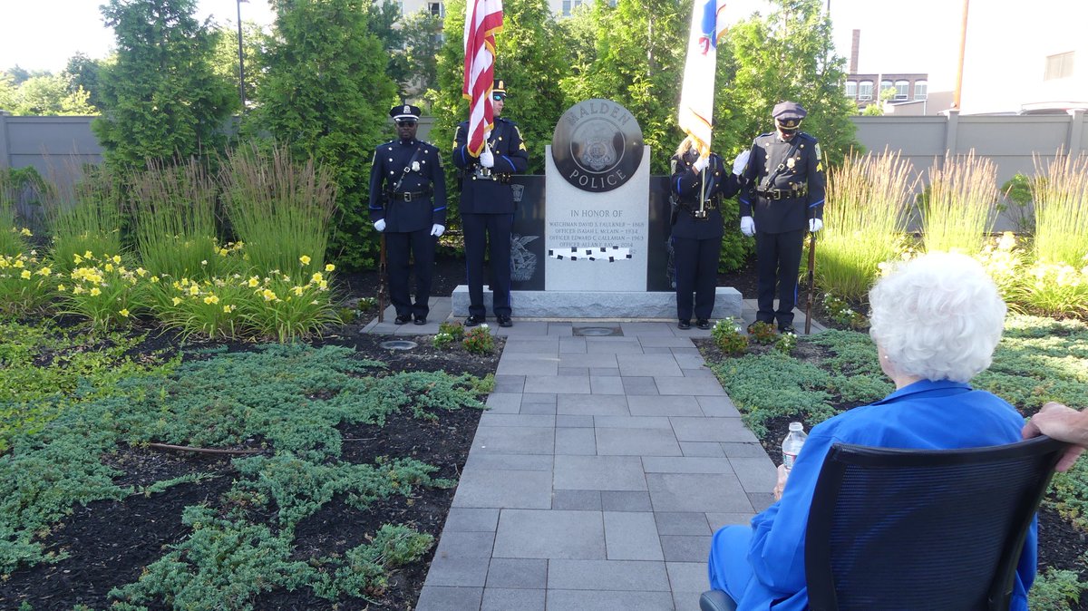 Malden Police on Twitter "Family, friends, and fellow officers of fallen MaldenPolice Officer