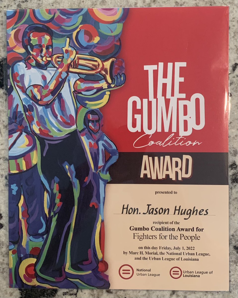 CMJasonHughes's tweet photo. Deeply humbled to receive a Gumbo Coalition “Fighter for the People” award alongside my #504SplashBrothers @RoyceDuplessis and @MattWillard97, along with other leaders! Thank you, @MARCMORIAL @urbanleaguela, and @NatUrbanLeague for this honor! 🙏🏾 https://t.co/JPBzpwTpxu