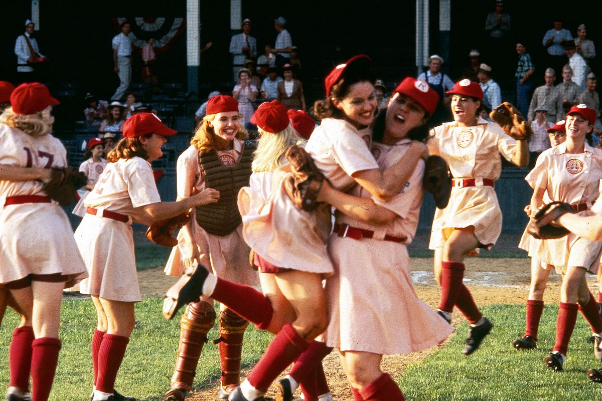 HansZimmer's tweet image. A League of Their Own ⚾️ premiered 30❗️years ago today, which is older than some of my children! This one holds a dear place in my heart as Penny Marshall was one the best directors I've ever worked with. Remember, there's no crying in baseball!