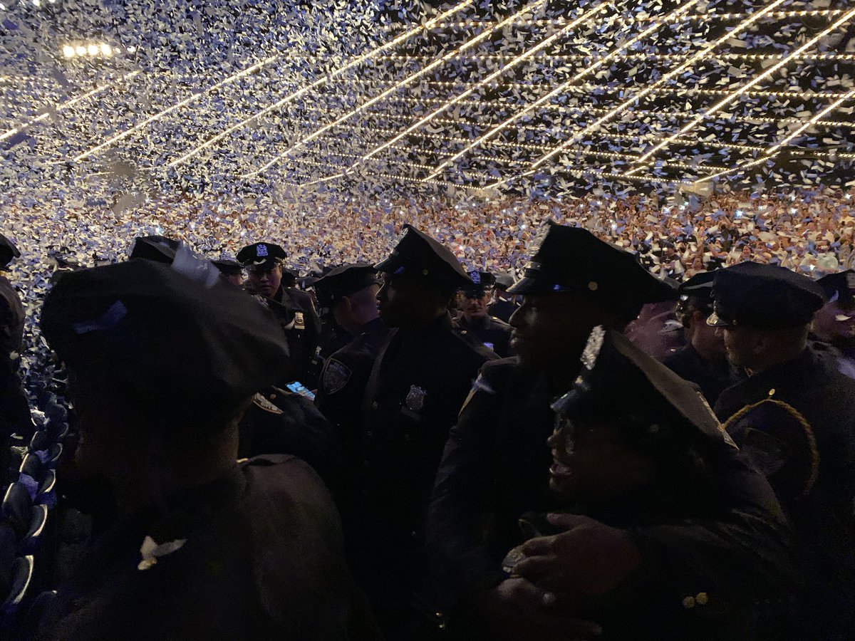 NYPDSpecialops's tweet photo. Congratulations to our newest members of the NYPD. Today, the Police Academy graduation was held at the Theater at Madison Square Garden where 561 of New York’s Finest graduated. Best of luck and be safe. https://t.co/tUwqisL7Za
