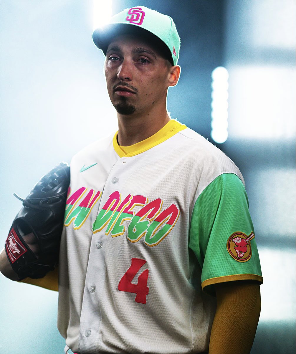 Baseball Brit on X: Blake Snell enjoying his new Padres City Connect  jersey is quite the vibe!  / X