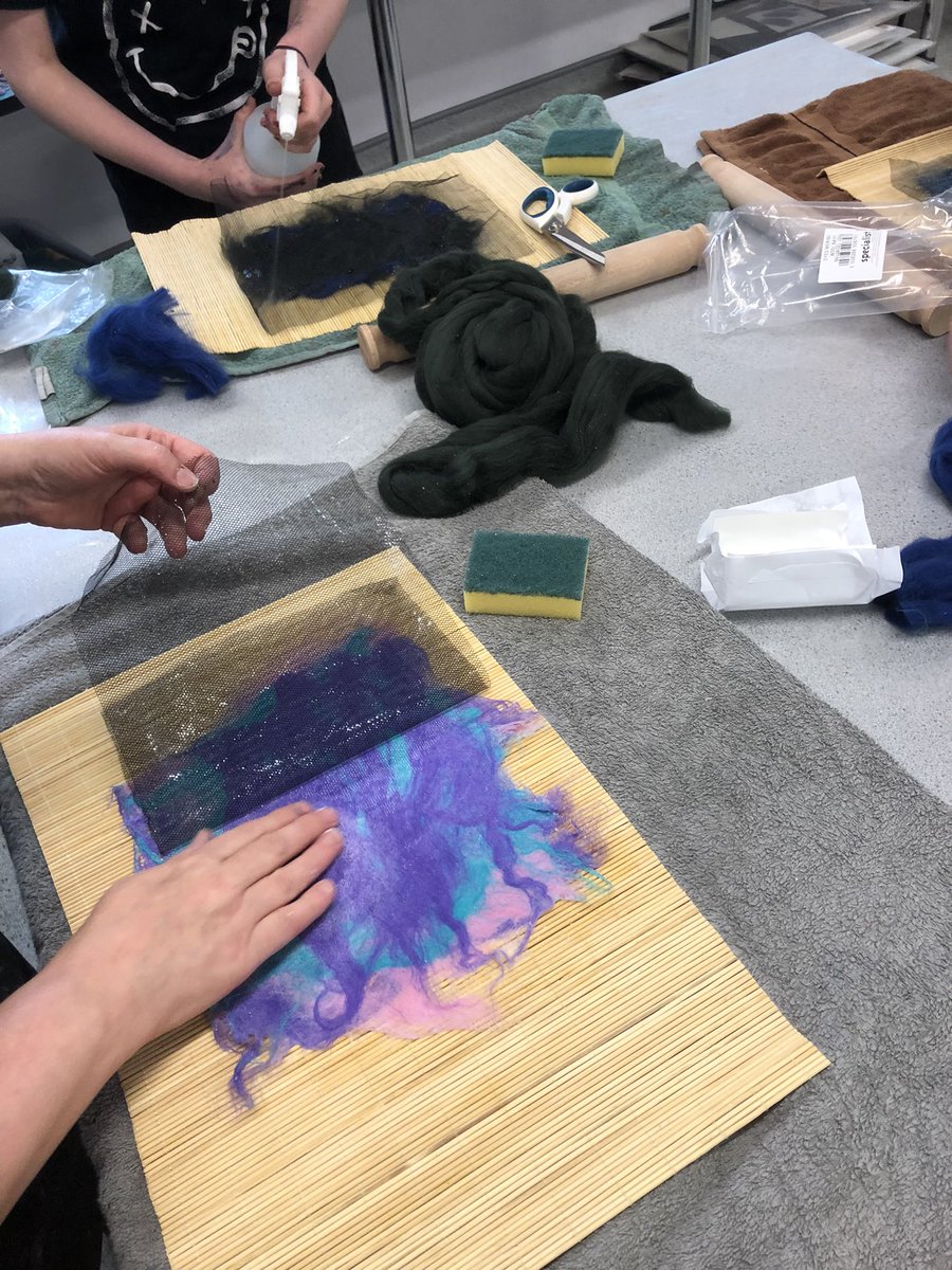 missrandon's tweet photo. Felt making this afternoon with Miss Evans. The students did really well and I love how Sophie turned hers into Sulley from Monsters Inc! @LuttHigh https://t.co/u0xzmUpkOW