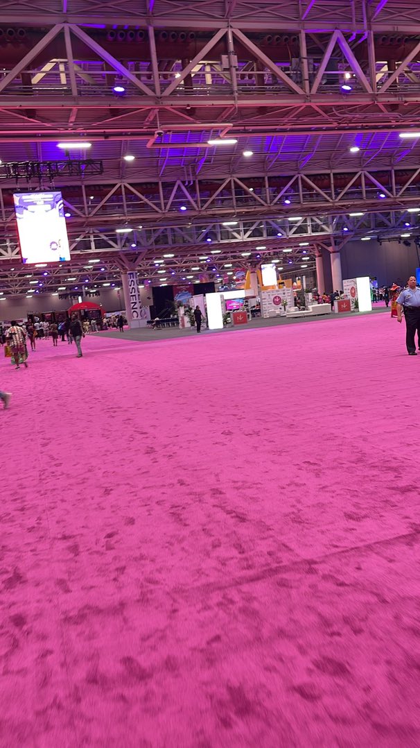 NATEMARAJJ's tweet photo. PINK CARPET INSTALLED IN THE ESSENCE FESTIVAL FOR NICKI THE QUEENS COMING https://t.co/wLI7XJnlPo
