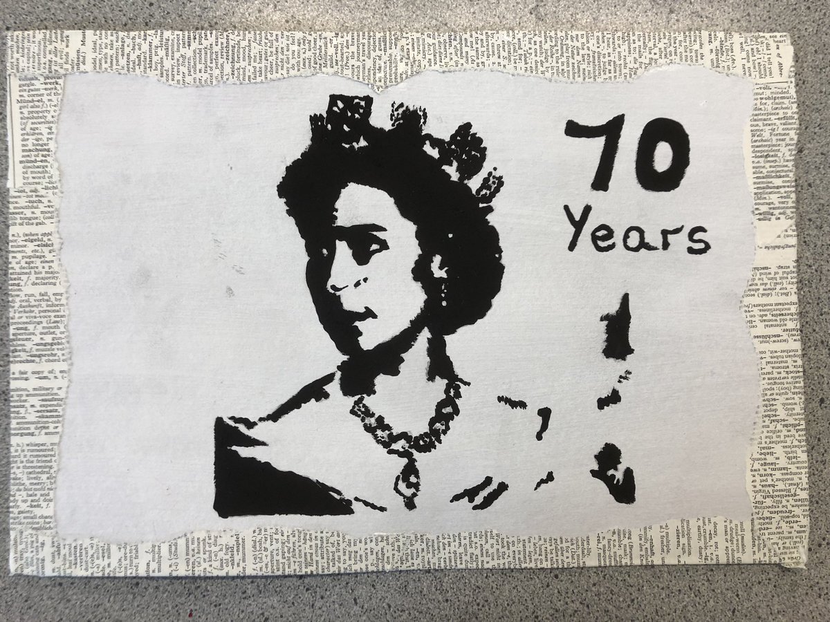 missrandon's tweet photo. Beautiful portrait painted by Rebekah in year 7! @LuttHigh https://t.co/dFbdWnVfdc