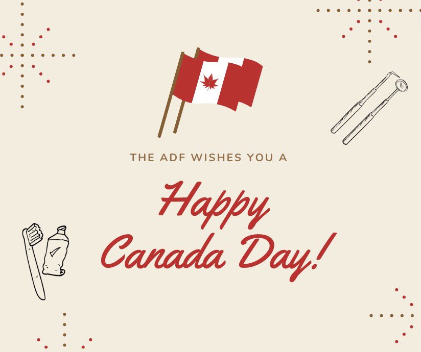 ABDentalFdn's tweet photo. Happy Canada Day! We here at The Alberta Dental Foundation will definitely be wearing red today 🇨🇦🦷 https://t.co/JnwnA5P76v