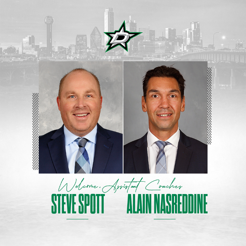 DallasStars's tweet photo. Welcome to #TexasHockey!

We have named Steve Spott and Alain Nasreddine as assistant coaches.

MORE 👇